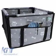 Pet Car Protective Carrier Bag Grey Color Suitable for Pets 38.5 x 38.5 x 27cm 1 Piece-image-6313331