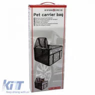 Pet Car Protective Carrier Bag Grey Color Suitable for Pets 38.5 x 38.5 x 27cm 1 Piece-image-6314316