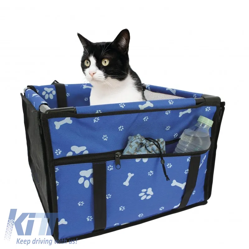 Pet Car Protective Carrier Bag suitable for Pets Blue Color 38.5 x 38.5 x 27cm 1 Piece