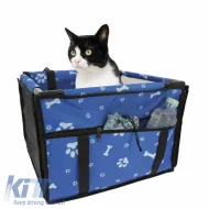 Pet Car Protective Carrier Bag suitable for Pets Blue Color 38.5 x 38.5 x 27cm 1 Piece-image-6313347