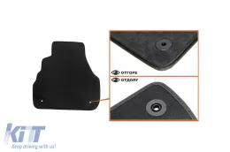 Petex Style háromrétegű textil szőnyeg garnitúra, Audi A6 sedan, kombi 1998-2005, 4 darabos, fekete-image-6241971