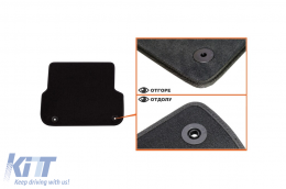 Petex Style háromrétegű textil szőnyeg garnitúra Audi A6 sedan, kombi 2006-2011, 4 darabos, fekete-image-6242656
