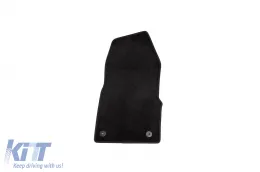 Petex Style háromrétegű textil szőnyeg garnitúra Ford Tourneo Custom 2017-től, 2 ólés, automata váltó, 3 részes, fekete-image-6242811