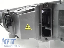 Phare au xénon gauche adapté pour Audi Q7 2015-2019 avec base noire-image-6145345