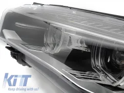 Phare au xénon gauche adapté pour BMW X5 F15 2013-2018, avec base en chrome-image-6145369