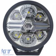 Phare auxiliaire à faisceau haut LED HELLAVALUEFIT Black Blade 9˝ rond sans enregistrement-image-6206884