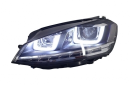 Phares 3D LED DRL pour VW Golf 7 VII 12-17 R-Line Flowing Dynamic Sequential-image-6016490