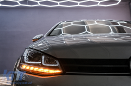 Phares 3D LED DRL pour VW Golf 7 VII 12-17 R-Line Flowing Dynamic Sequential-image-6088902