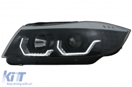 Phares 3D LED pour BMW Série 3 Limousine E90 Touring E91 03.05-08.08 LHD-image-6078888