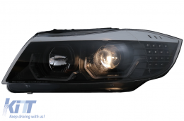 Phares 3D LED pour BMW Série 3 Limousine E90 Touring E91 03.05-08.08 LHD-image-6078891