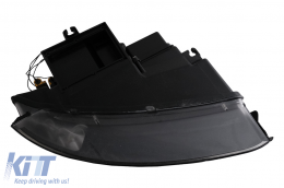 Phares à tube noir pour Audi A4 B6 2000-2004-image-6105862