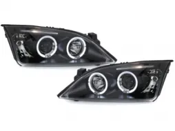 image-8-Phares Angel Eyes pour Ford Mondeo Mk3 2000-2007 Noir