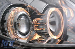 Phares Angel Eyes pour Opel Vectra C / Signum Facelift 09.2005-2008 Chromé-image-6086962