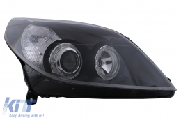 Phares Angel Eyes pour Opel Vectra C Signum Facelift 09.2005-2008 Noir-image-6098051