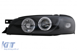 Phares Angel Eyes pour Subaru Impreza I GM, GC, GF 05.1993-2000 Noir-image-6105566