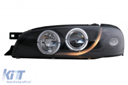 Phares Angel Eyes pour Subaru Impreza I GM, GC, GF 05.1993-2000 Noir-image-6105567