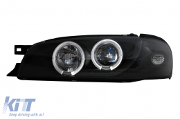 Phares Angel Eyes pour Subaru Impreza I GM, GC, GF 05.1993-2000 Noir-image-6105570