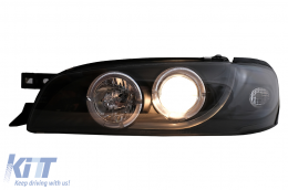 Phares Angel Eyes pour Subaru Impreza I GM, GC, GF 05.1993-2000 Noir-image-6105573