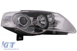 Phares Angel Eyes pour VW Passat B6 3C 03.2005-2010 Chrome LHD ou RHD-image-6093550