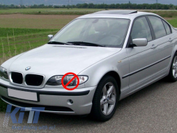 Phares anti-brouillard Couvre Porte pour BMW 3 E46 1998-2005 M3 M-Technik M-Sport Look-image-6018009