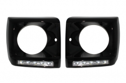 Phares Bi-Xenon Covers LED DRL pour Mercedes G W463 89-12 G65 Look-image-6020048