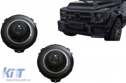 Phares Bi-Xenon OEM Look pour Mercedes G-Class W463 2005-2017 Noir-image-6073071