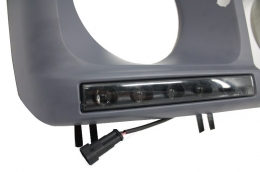 Phares Couvre LED DRL Feux jour pour Mercedes Classe G W463 1989-2012 G65 Look-image-6017524