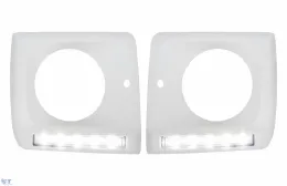 image-17-Phares Couvre LED DRL pour Mercedes G W463 1989-2012 Lumières diurnes G65 Look