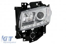 Phares Daylight pour VW T4 Transporter Long Nose 96-03 LED DRL Chrome-image-6078815