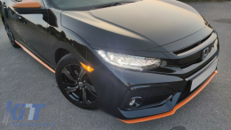 Phares Full LED pour HONDA Civic Mk10 FC FK 16+ Feux Sedan Hatchback Dynamic-image-6032465