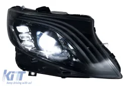 Phares Full LED pour Mercedes Classe V W447 Vito (2014-2024) - Clignotants dynamiques Noir-image-6164821