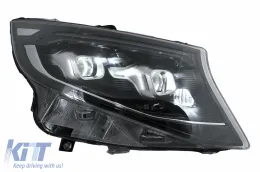 Phares Full LED pour Mercedes Classe V W447 2014-2023 Noir Remplacer l'halogène-image-6128119
