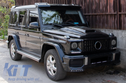 Phares Full LED pour Mercedes G W463 05-17 Chrome Facelift 2018 Look-image-6081251