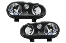 image-4-Phares Halogènes pour VW Golf IV 4 1997-2003 Noir