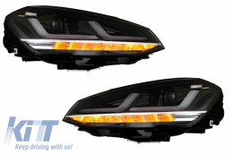 Phares LED complets indicateurs de miroir conduite pour VW Golf 7 VII 12-17 Upgrade-image-6045536