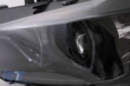 Phares LED DRL Angel Eyes pour BMW 3 F30 F31 LCI berline Touring 15-19 noir-image-6100383