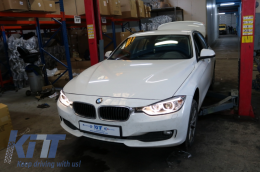 Phares LED DRL Angel Eyes pour BMW Série 3 F30 F31 2011-2015 Projecteur Feu-image-6038578