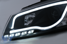 Phares LED DRL pour Audi A3 8P Facelift Hatchback Sportback 2008-2012 Noir-image-6100089