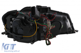 Phares LED DRL pour Audi A3 8P Facelift Hatchback Sportback 2008-2012 Noir-image-6100101