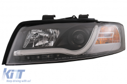 Phares LED DRL pour Audi A4 8E 2001-2004 Feux Clignotant Noir-image-6080726