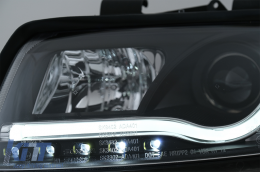 Phares LED DRL pour Audi A4 8E 2001-2004 Feux Clignotant Noir-image-65493