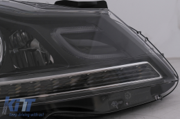 Phares LED DRL pour Mercedes Classe C W204 S204 Facelift 2011-2014 Noir Clignotant dynamique-image-6100232