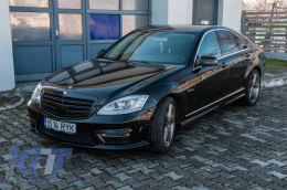 Phares LED DRL pour Mercedes W221 Classe S 2005-2009 Facelift Look-image-5990163