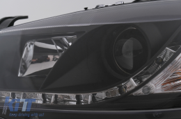Phares LED DRL pour Opel Astra G 09.1997-02.2004 Feux Diurnes Noirs-image-6101039