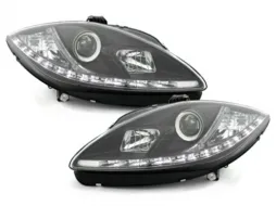 image-13-Phares LED DRL pour Seat Leon 1P Altea 2009+ Feux diurnes Noir