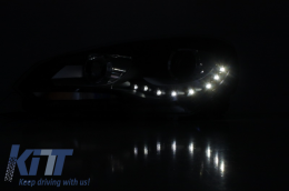 Phares LED DRL pour VW Golf 6 VI 10.2008-2012 Feux de jour Noire-image-6015020