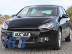 Phares LED DRL pour VW Golf 6 VI 10.2008-2012 Feux de jour Noire-image-6015022