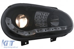Phares LED DRL pour VW Golf IV 4 Cabrio Hatchback Variant 09.97-09.03-image-6094002