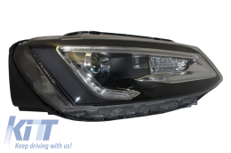 Phares LED DRL pour VW Jetta Mk6 VI 11-17 Bi-Xenon Design Dynamic Flowing-image-6020972