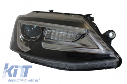 Phares LED DRL pour VW Jetta Mk6 VI 11-17 Bi-Xenon Design Dynamic Flowing-image-6020973